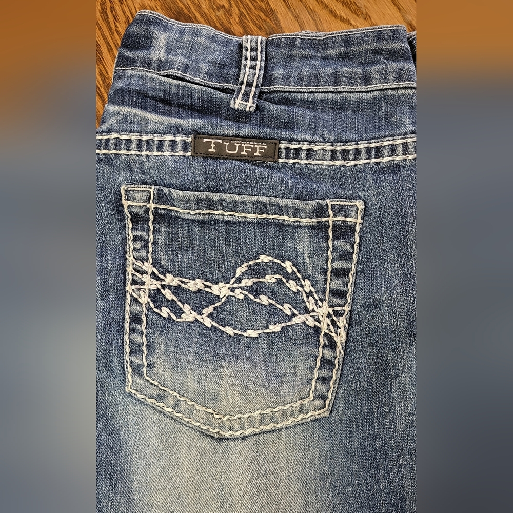 Cowgirl TUFF edgy western boot cut jeans size 29 x 33 - Picture 4 of 7